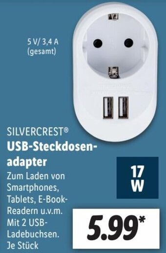 Lidl SILVERCREST USB-Steckdosenadapter Angebot