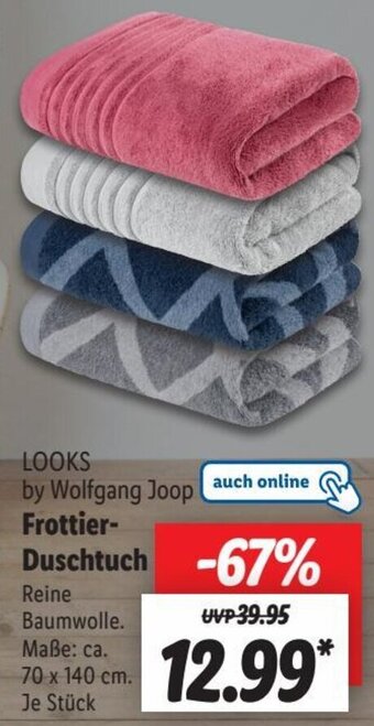 Lidl LOOKS by Wolfgang Joop Frottier Duschtuch Angebot