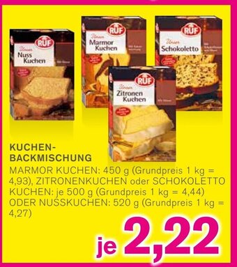 KODi RUF KUCHENBACKMISCHUNG 450-520g Angebot