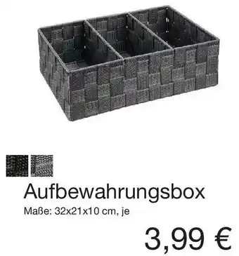 KiK Aufbewahrungsbox 32 x 21 x 10 cm, je Angebot