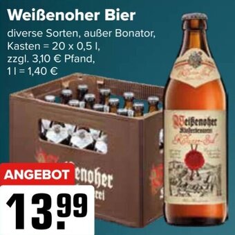 Logo Getränkemarkt Weißenoher Bier 20x0,5 L Angebot