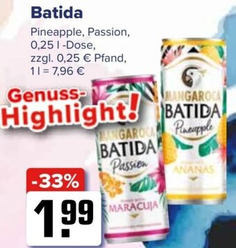 Logo Getränkemarkt Batida 0,25 L Dose Angebot