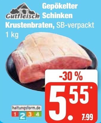 Edeka Frischemarkt Gutfleisch Gepökelter Schinken Krustenbraten 1 kg Angebot