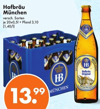 Trink und Spare Hofbräu München 20x0,5 L Angebot