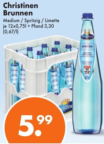 Trink und Spare Christinen Brunnen 12x0,75 L Angebot