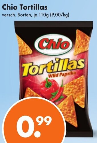 Trink und Spare Chio Tortillas 110 g Angebot