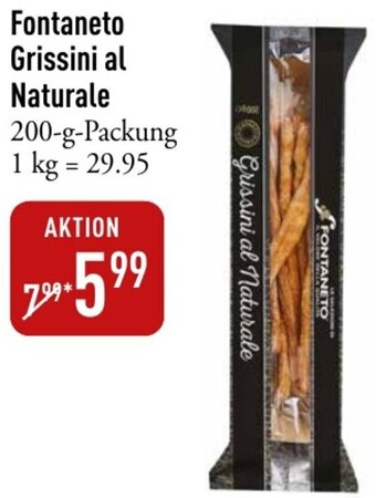 Galeria Markthalle Fontaneto Grissini al Naturale 200-g-Packung Angebot