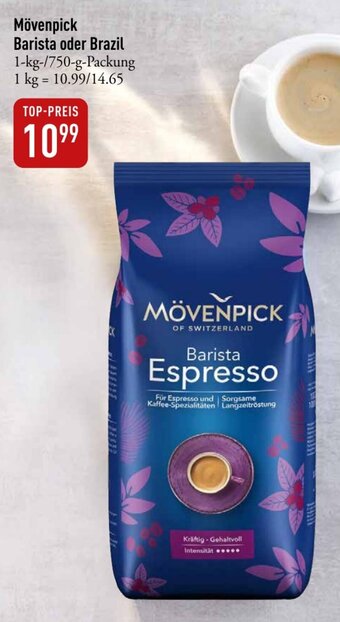 Galeria Markthalle Mövenpick Barista oder Brazil 1-kg-/750-g-Packung Angebot