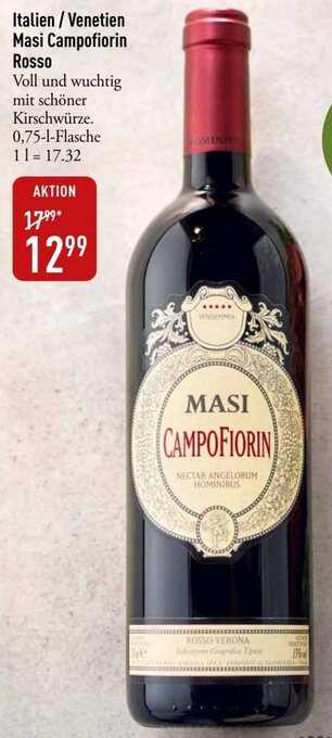 Galeria Markthalle Italien / Venetien Masi Campofiorin Rosso 0,75 L Flasche Angebot