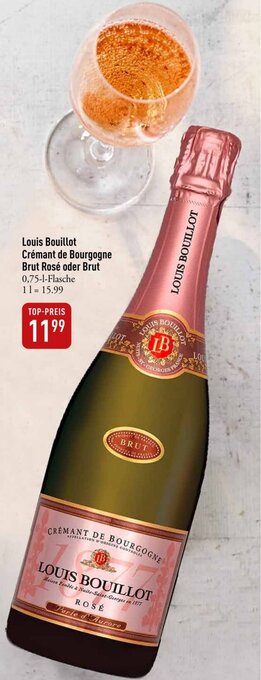 Galeria Markthalle Louis Bouillot Crémant de Bourgogne Brut Rosé oder Brut 0,75 L Flasche Angebot