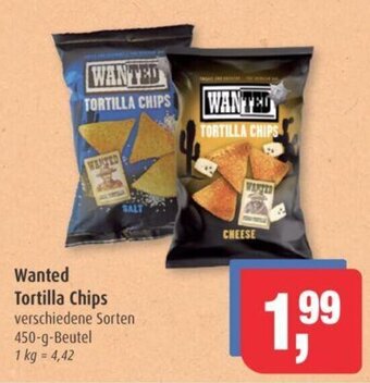 Markant Wanted Tortilla Chips verschiedene Sorten 450-g Angebot