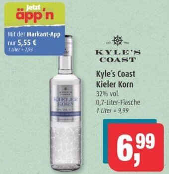 Markant Kyle's Coast Kieler Korn 32% vol. 0,7-L Angebot