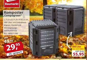 Sonderpreis Baumarkt Komposter Compogreen 380L Angebot