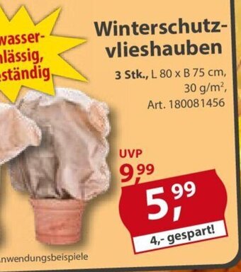 Sonderpreis Baumarkt Winterschutzvlieshauben Angebot