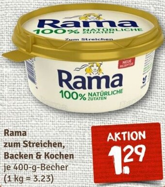 nahkauf Rama zum Streichen, Backen & Kochen 400-g-Becher Angebot