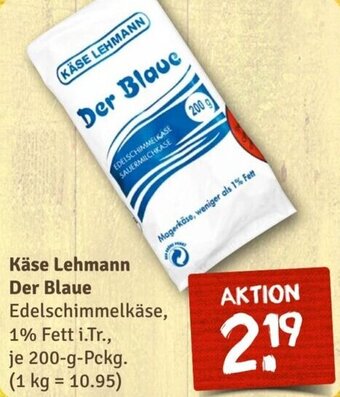 nahkauf Käse Lehmann Der Blaue 200 g Pckg. Angebot