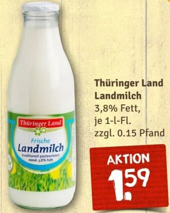nahkauf Thüringer Land Landmilch 1 L-Fl. Angebot