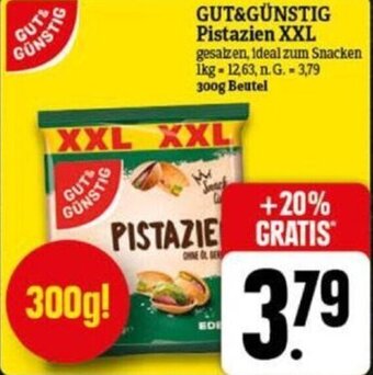 NP Discount GUT&GÜNSTIG Pistazien XXL 300g Beutel Angebot