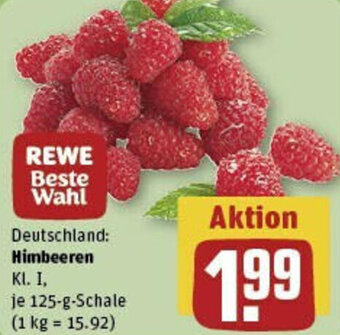 REWE Himbeeren 125 g Schale Angebot