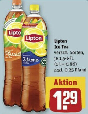 REWE Lipton Ice Tea 1,5 L-Fl. Angebot