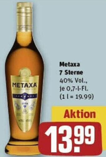 REWE Metaxa 7 Sterne 0,7 L-Fl. Angebot