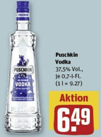 REWE Puschkin Vodka 0,7 L-Fl. Angebot