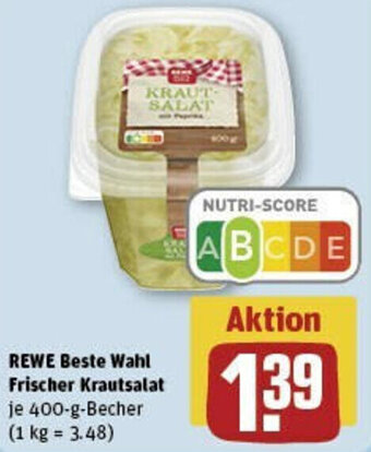 REWE REWE Beste Wahl Frischer Krautsalat 400-g-Becher Angebot
