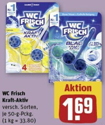 REWE WC Frisch Kraft-Aktiv 50 g Pckg. Angebot