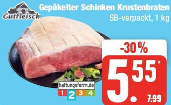 Edeka Gutfleisch Gepökelter Schinken Krustenbraten 1 kg Angebot