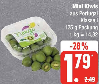 Edeka Mini Kiwis 125 g Packung Angebot