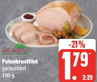 Edeka Holsteiner Putenbrustfilet 100 g Angebot