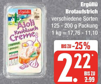 Edeka Ergüllü Brotaufstrich 125-200 g Packung Angebot