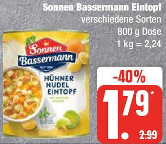 Edeka Sonnen Bassermann Eintopf 800 g Dose Angebot