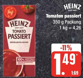 Edeka HEINZ Tomaten passiert 350 g Packung Angebot