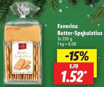 Lidl Favorina Butter-Spekulatius 250 g Angebot