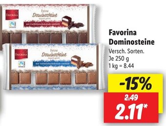 Lidl Favorina Dominosteine 250 g Angebot