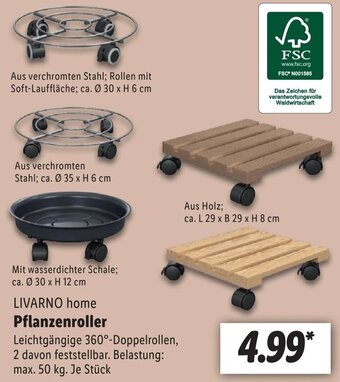 Lidl LIVARNO home Pflanzenroller Angebot