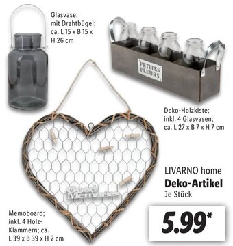 Lidl LIVARNO home Deko-Artikel Angebot