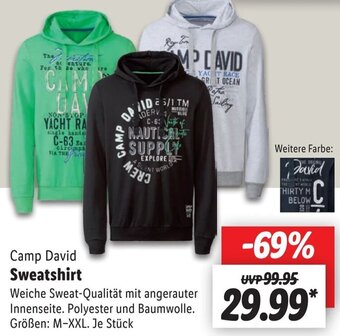 Lidl Camp David Sweatshirt Angebot