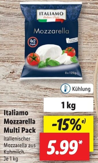 Lidl Italiamo Mozzarella Multi Pack 1 kg Angebot