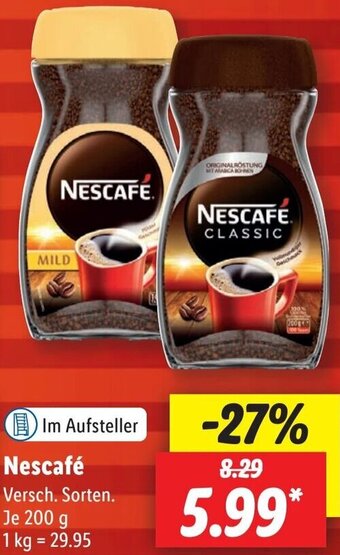 Lidl Nescafé 200 g Angebot