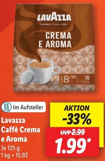 Lidl Lavazza Caffè Crema e Aroma 125 g Angebot