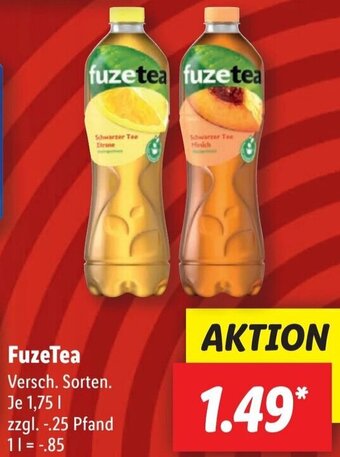 Lidl FuzeTea 1,75 L Angebot