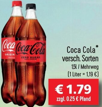 Getränkehaus Coca Cola 1,5 L Angebot