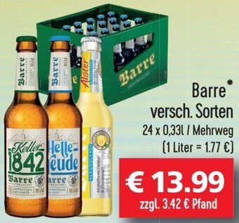 Getränkehaus Barre 24x0,33 L Angebot