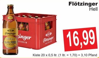 Getränke Göbel Flötzinger Hell Kiste 20 x 0,5 ltr. Angebot