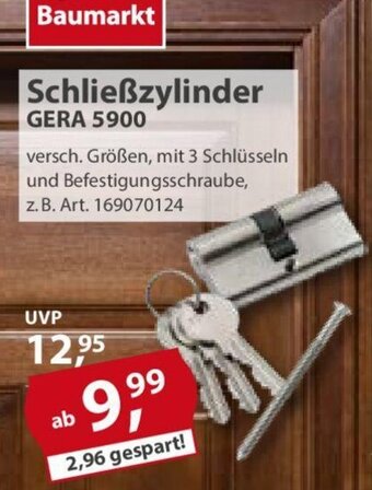 Sonderpreis Baumarkt Schließzylinder GERA 5900 Angebot