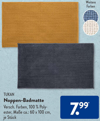 Aldi Süd TUKAN Noppen-Badmatte Angebot