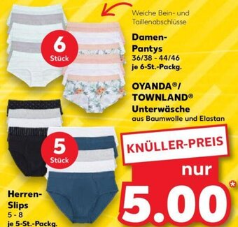 Kaufland OYANDA/ TOWNLAND Unterwäsche Angebot
