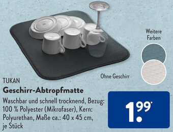 Aldi Süd TUKAN Geschirr-Abtropfmatte Angebot